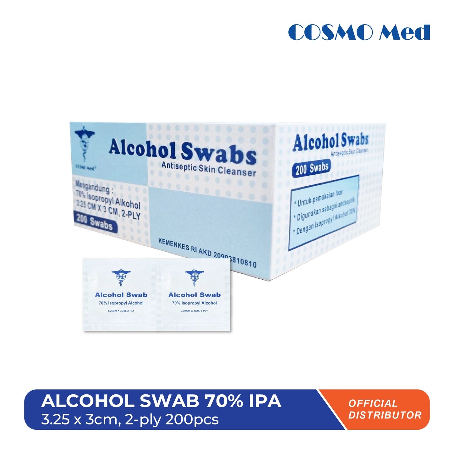 Alcohol Swab 70% Isopropyl