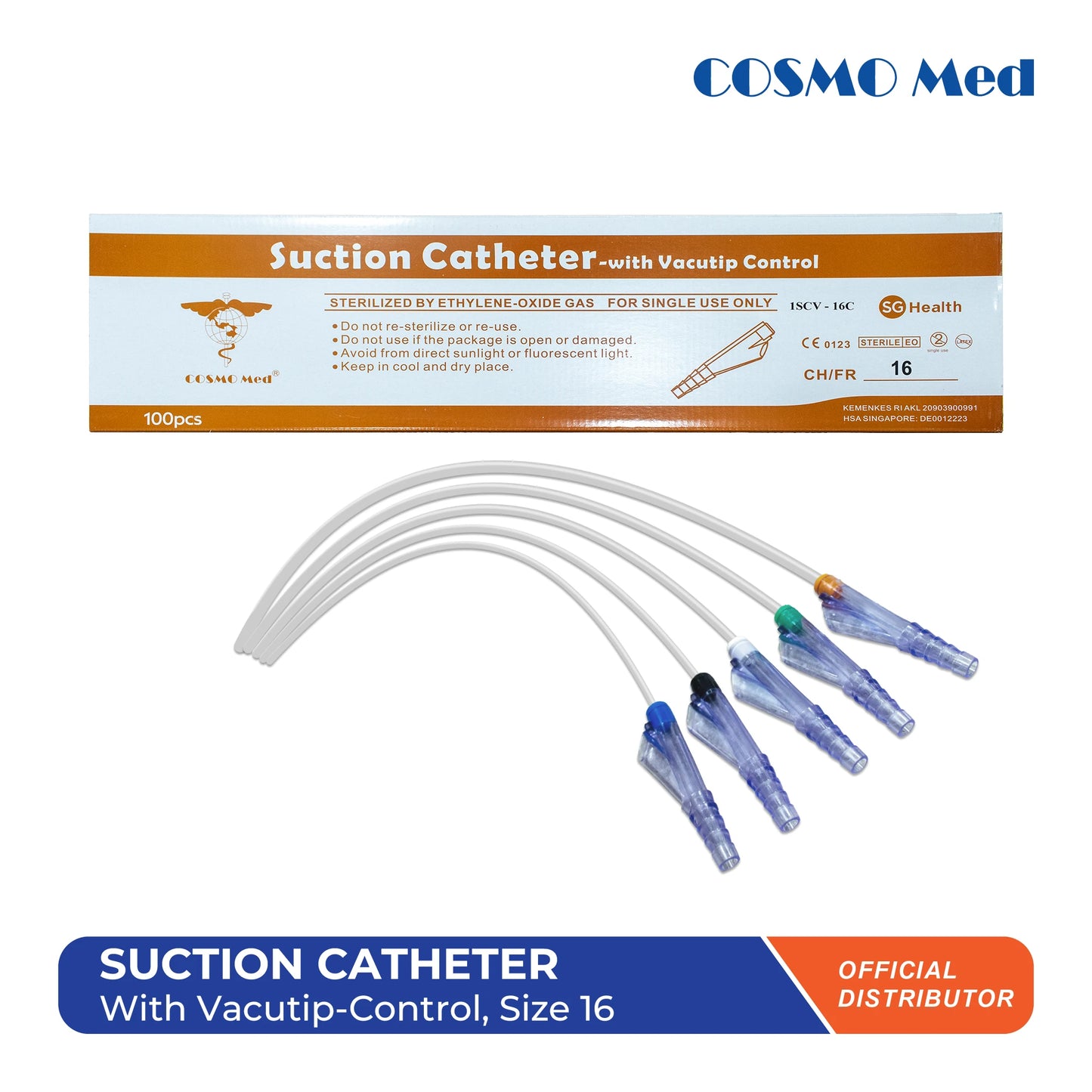 Suction Catheter with Vacutip Control