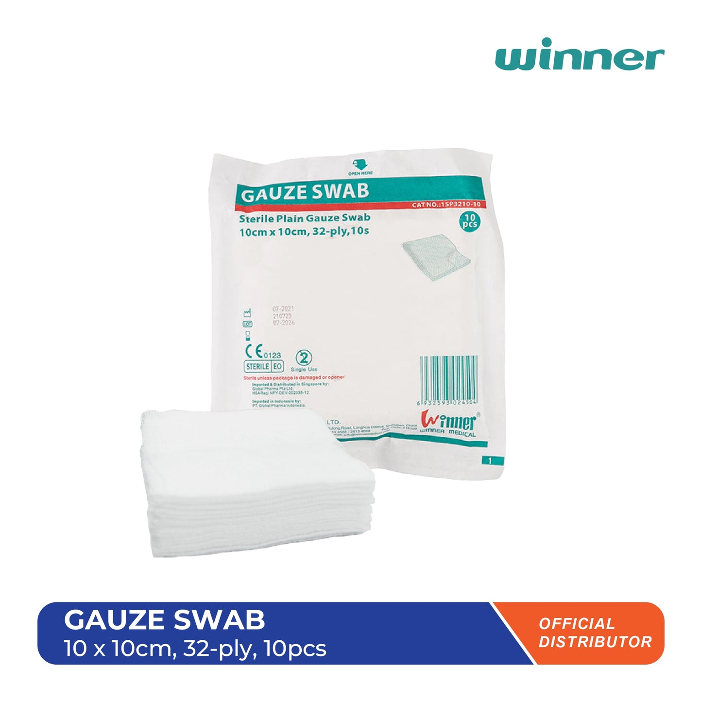Gauze Swab 10 x 10cm (32ply - 10pcs)