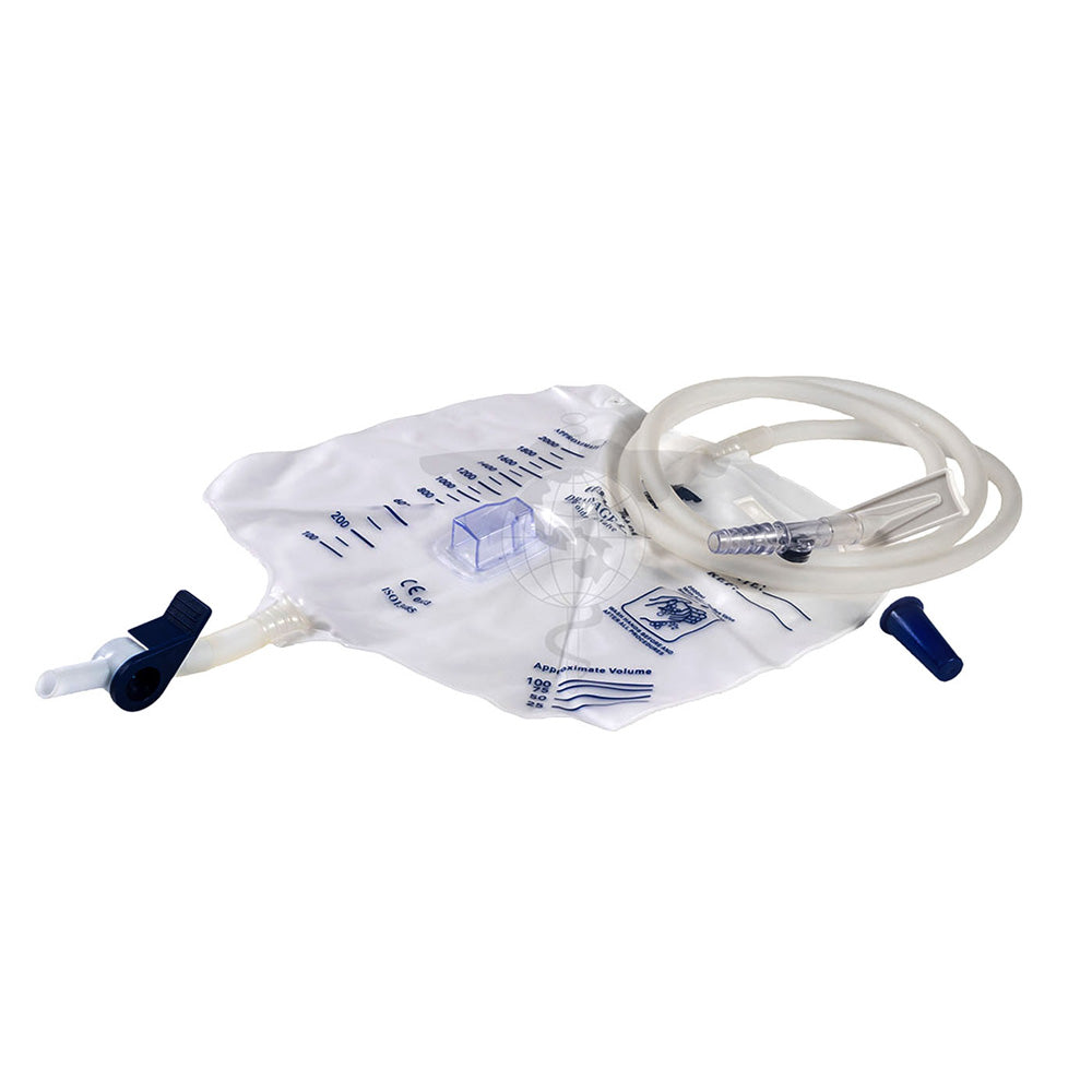 Urine Bag, 120cm, 2L, Rotatable Valve, Sterile, ea, 50s/ctn.