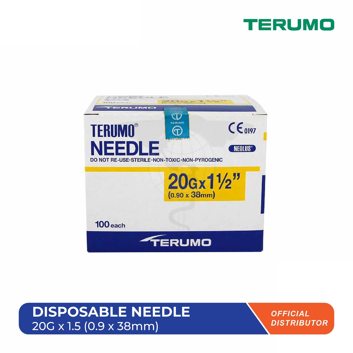 Disposable Needle 20g x 1.5 inch