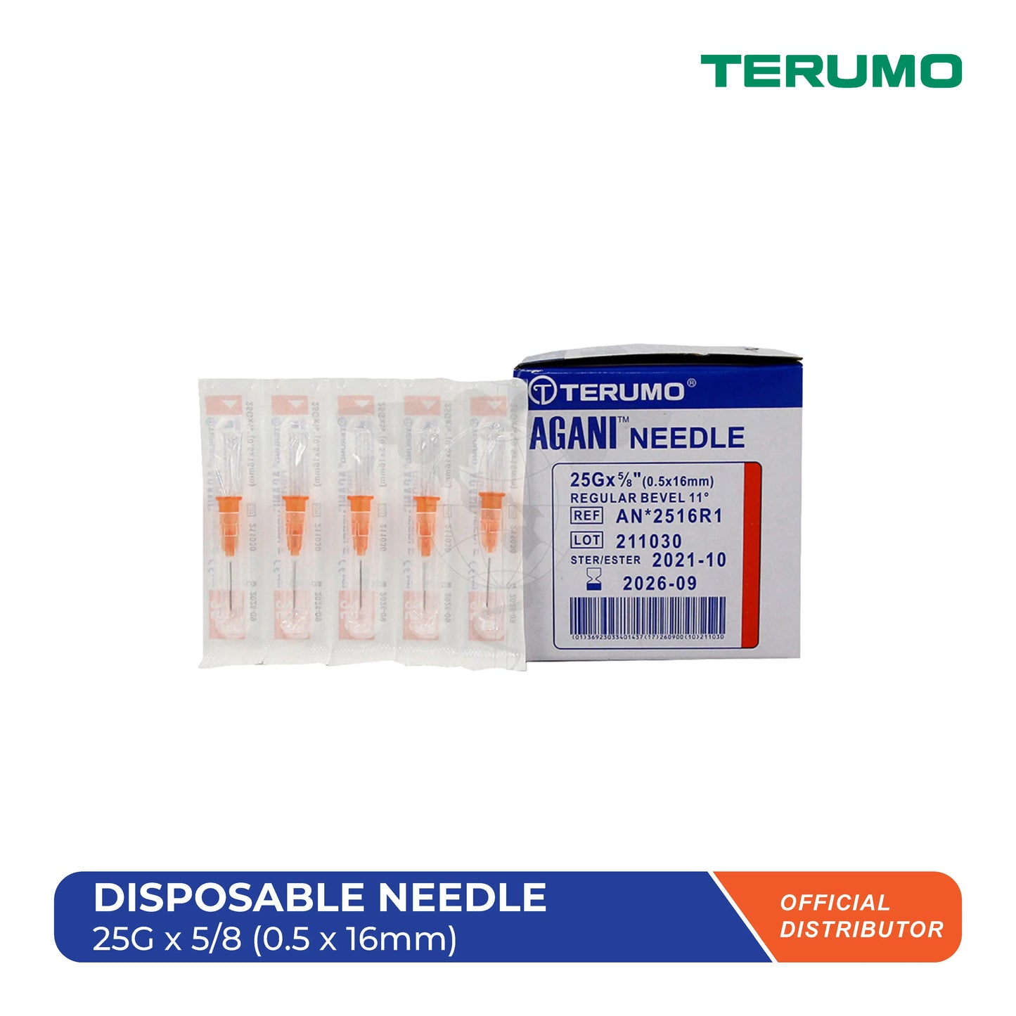 Disposable Needle 25g x 5/8 inch