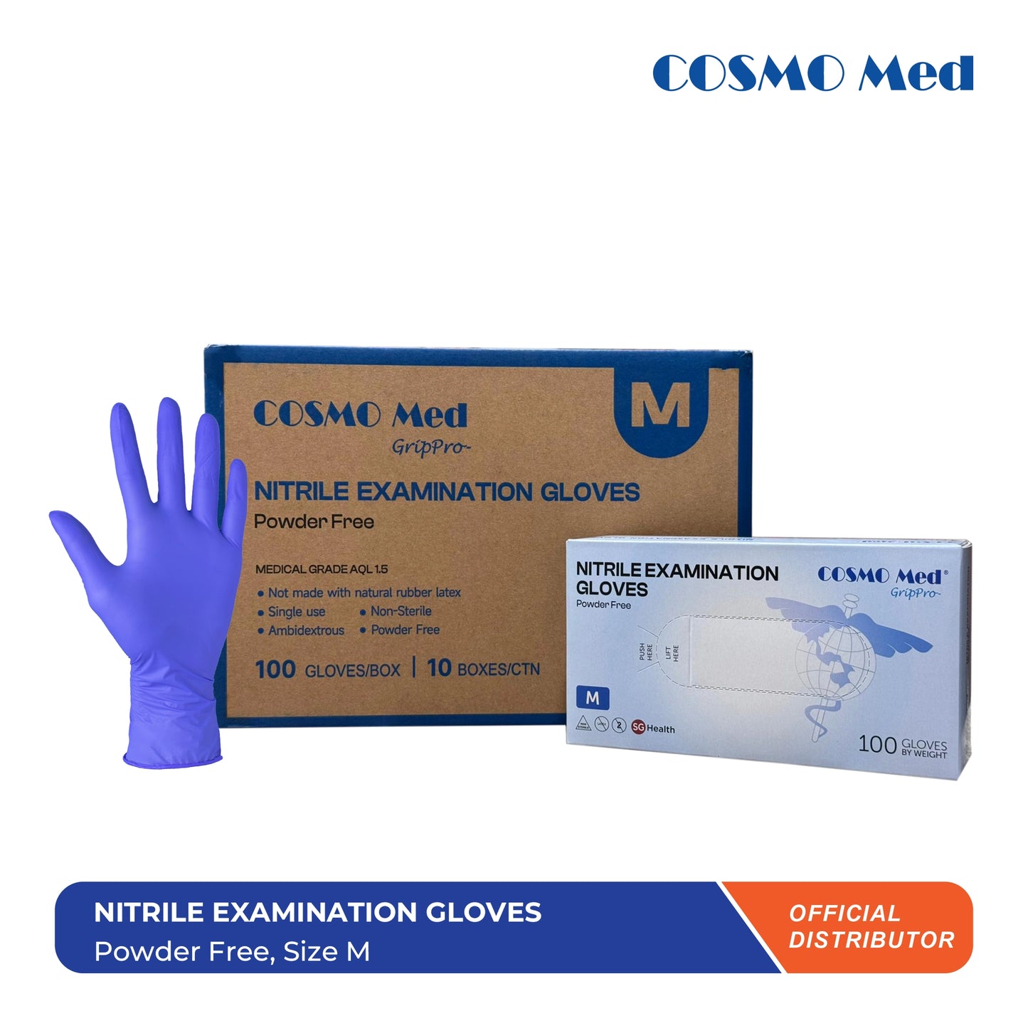 Nitrile Examination Glove Powder Free