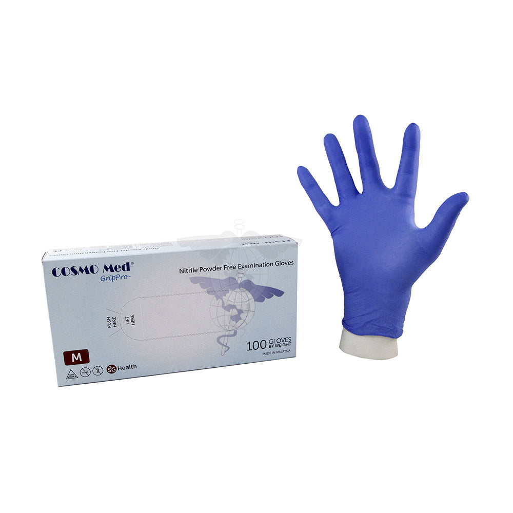 Cosmo Med's Nitrile Exam Glove (Size: S, M, L)