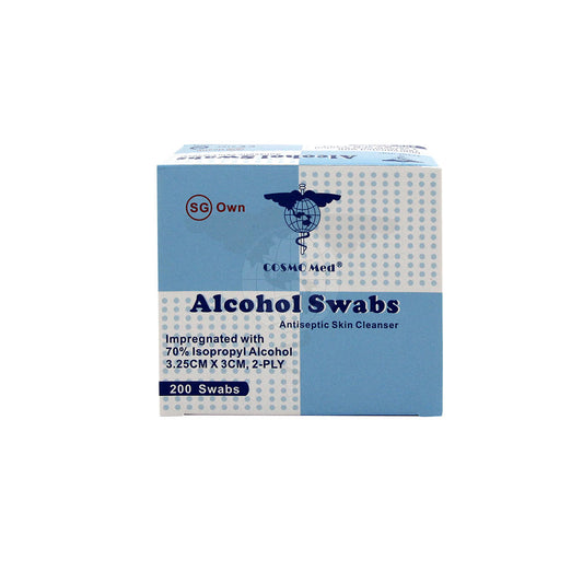 Alcohol Swab, 3.25x3cm, 2ply, 200s/bx, 50bx/ctn.