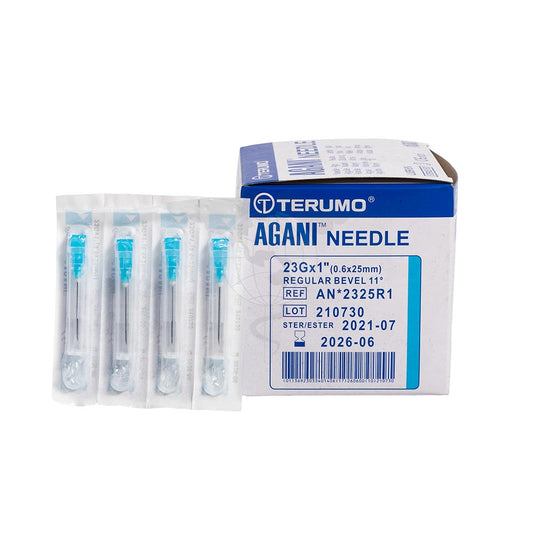 Terumo's 23g x 1" Sterile Silicone Coated Needle