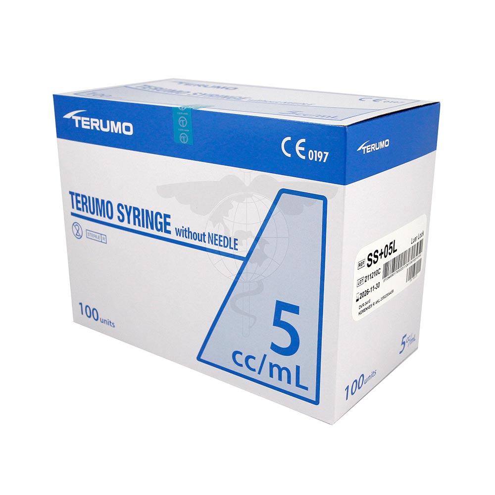 Disposable Syringe, 5ml, Luer-lock, Sterile, 100pc/bx, 12bx/ctn.