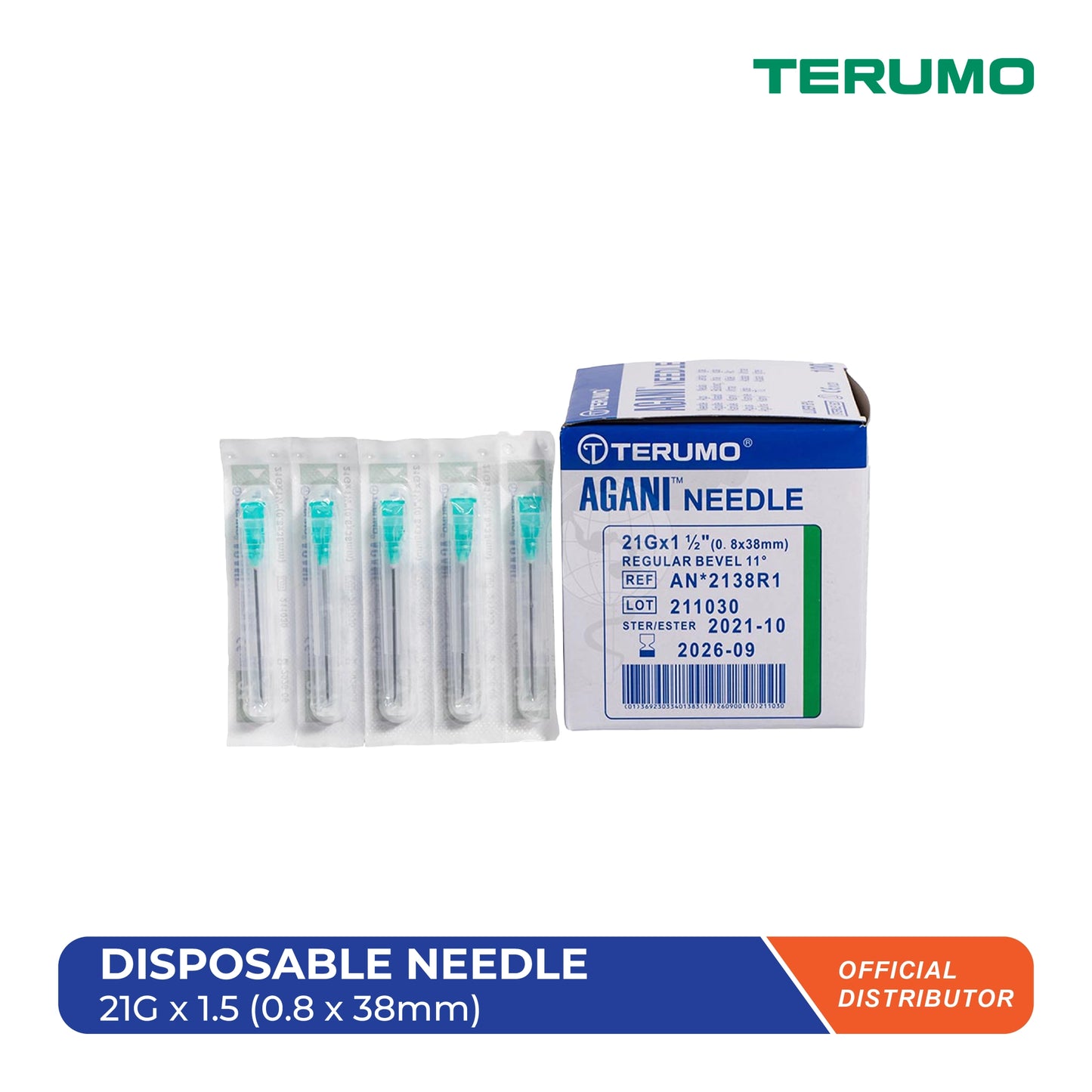 Disposable Needle 21g x 1.5 inch
