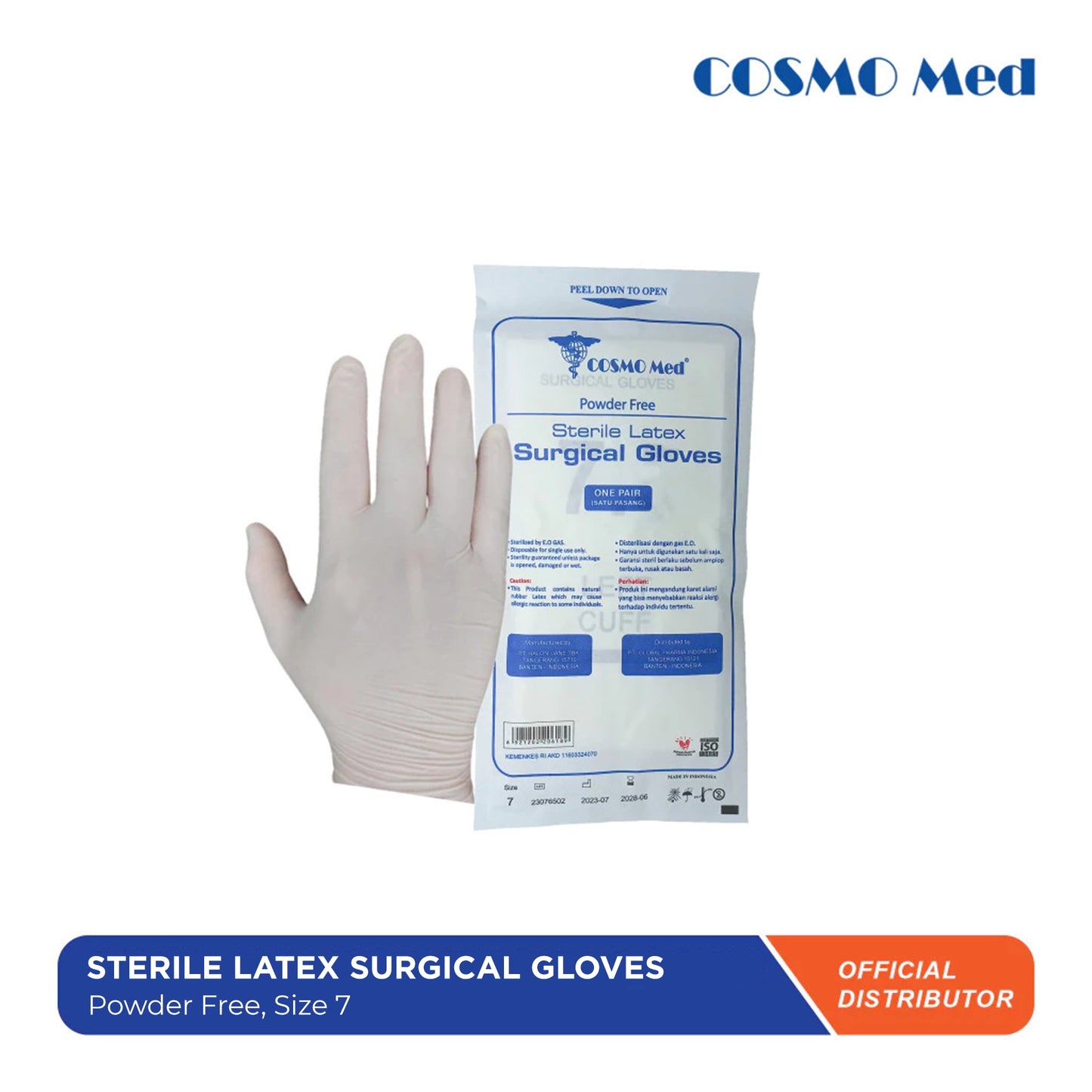Sterile Latex Surgical Gloves Powder Free
