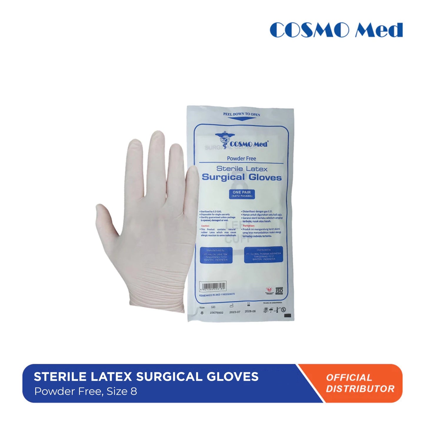 Sterile Latex Surgical Gloves Powder Free