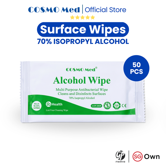 Surface Wipes 70% Alcohol ,20cm x 20cm