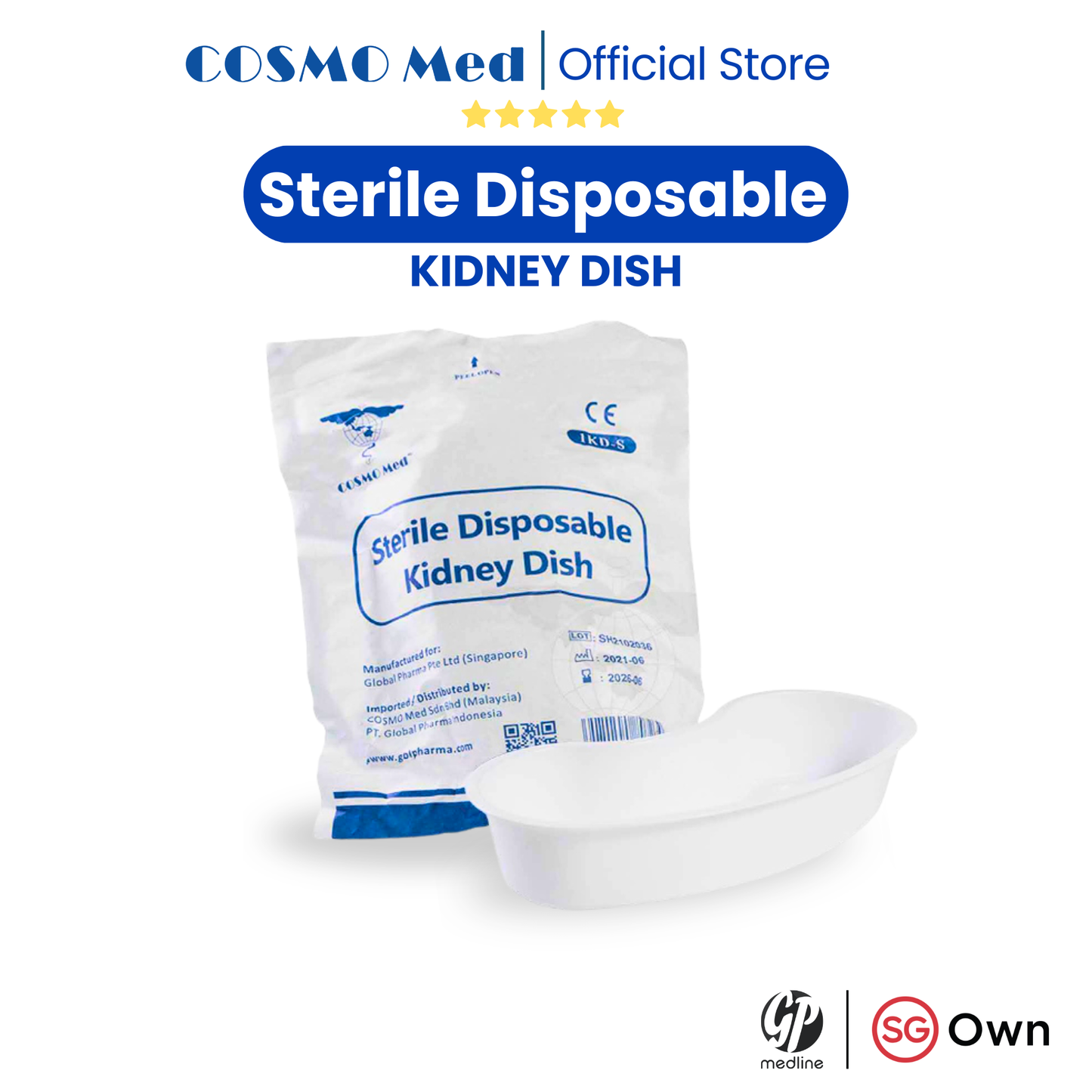 Cosmo Med Sterile Disposable Kidney Dish