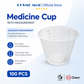 Plastic Medicine Cup With Measurement (100pcs)