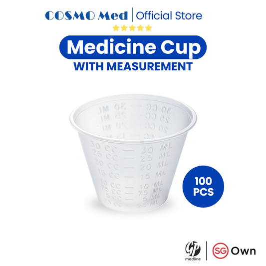 Plastic Medicine Cup With Measurement (100pcs)