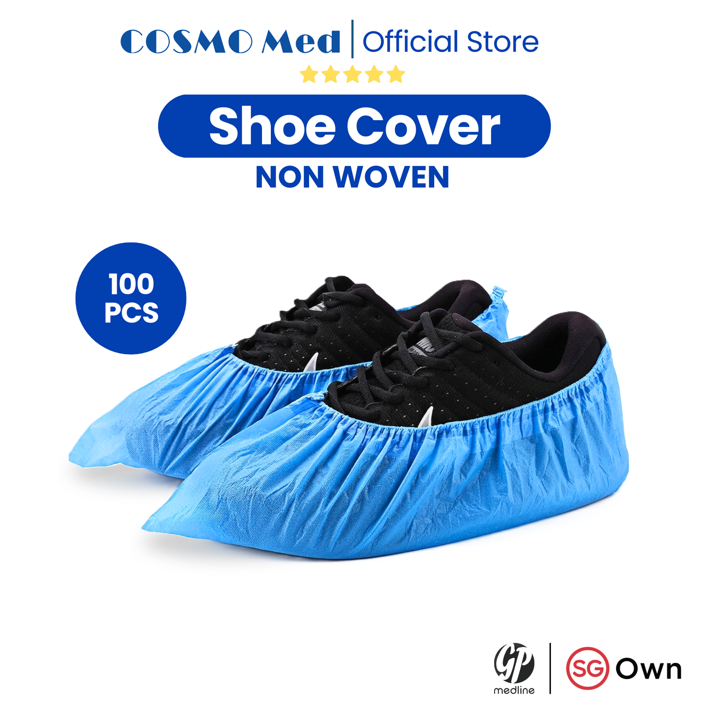 Cosmo Med Non-Woven Shoe Cover [100pcs]