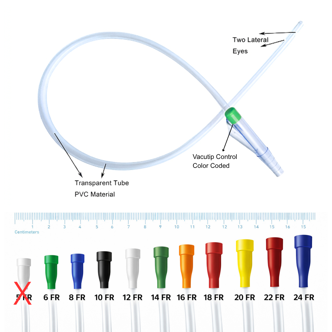 Cosmo Med Sterile Suction Catheter with Vacutip Control /100pc/bx