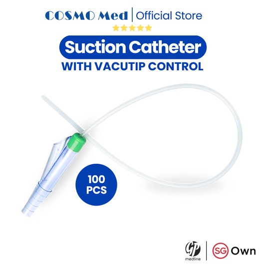 Cosmo Med Sterile Suction Catheter with Vacutip Control /100pc/bx