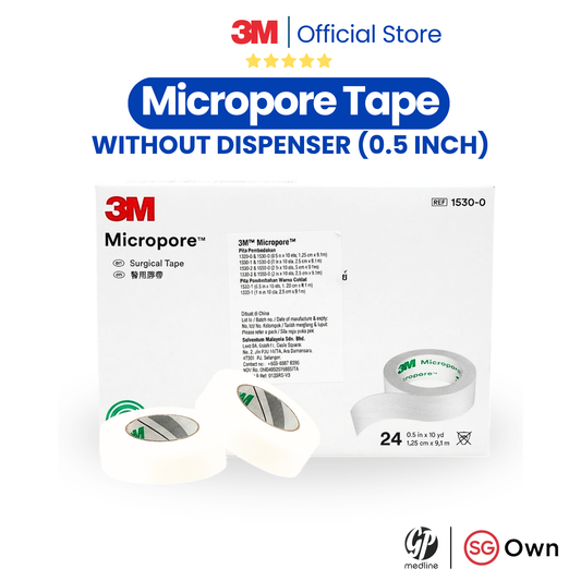 Micropore Tape Without Dispenser 0.5 inch