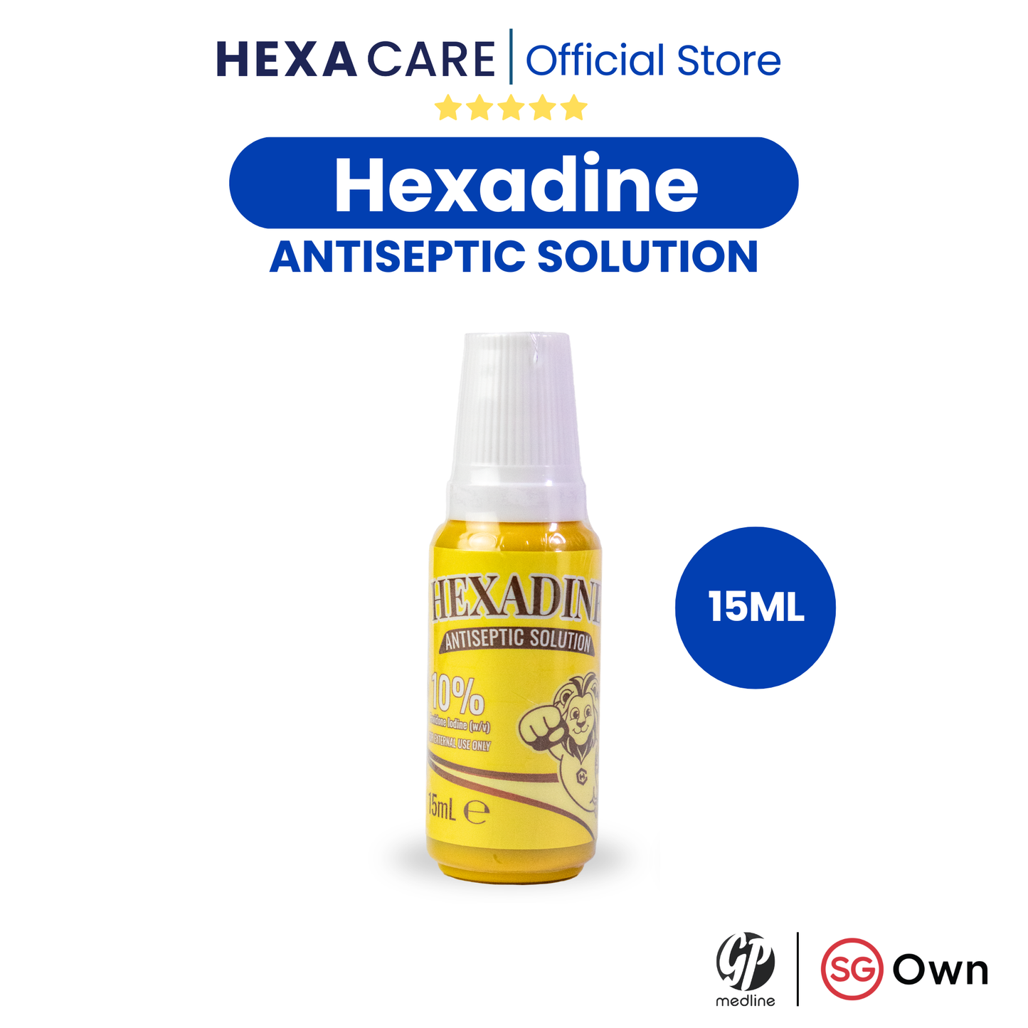 *NEW* HEXADINE Povidone-Iodine — Convenient Travel Sizes | 10ml, 15ml, 30ml & 60ml