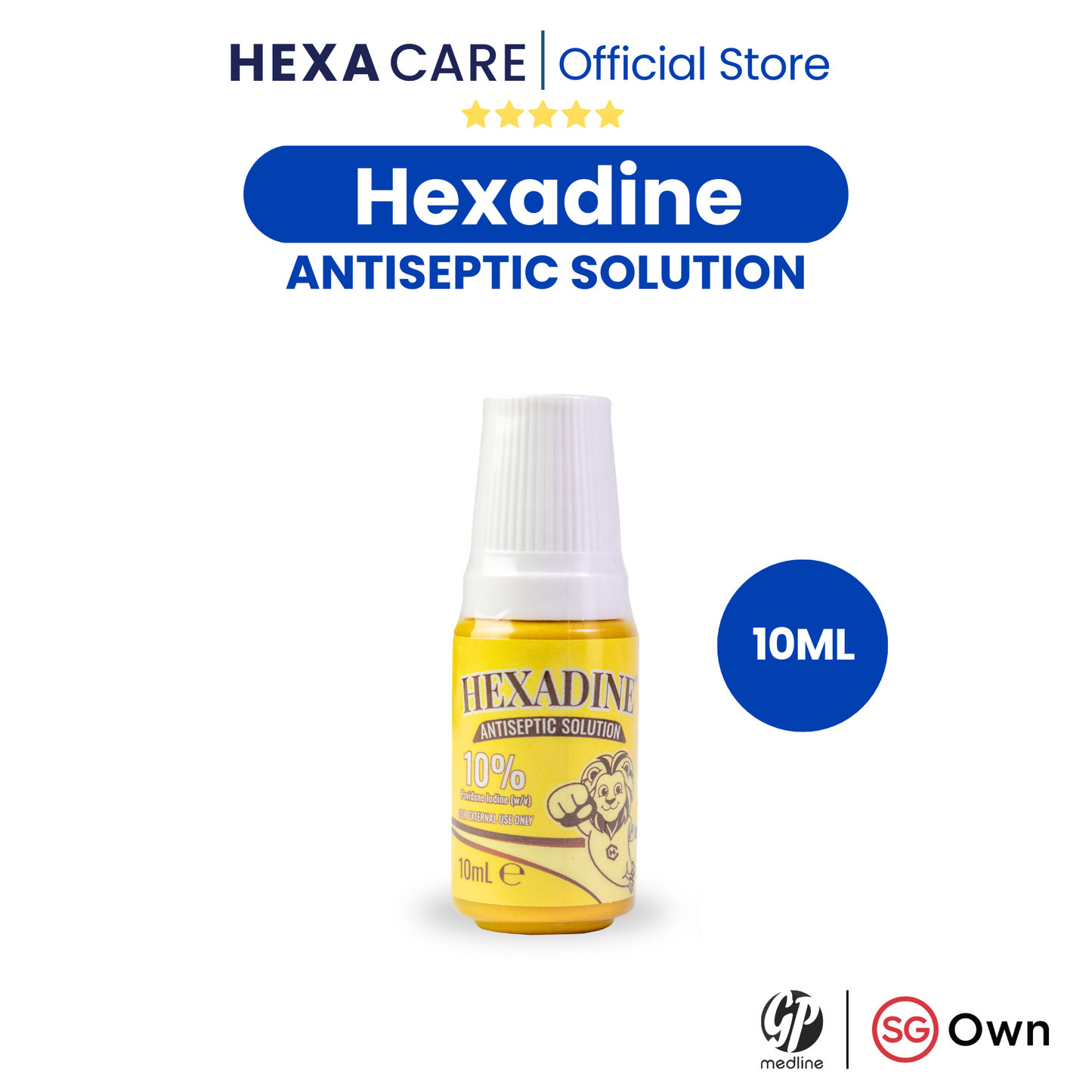 *NEW* HEXADINE Povidone-Iodine — Convenient Travel Sizes | 10ml, 15ml, 30ml & 60ml