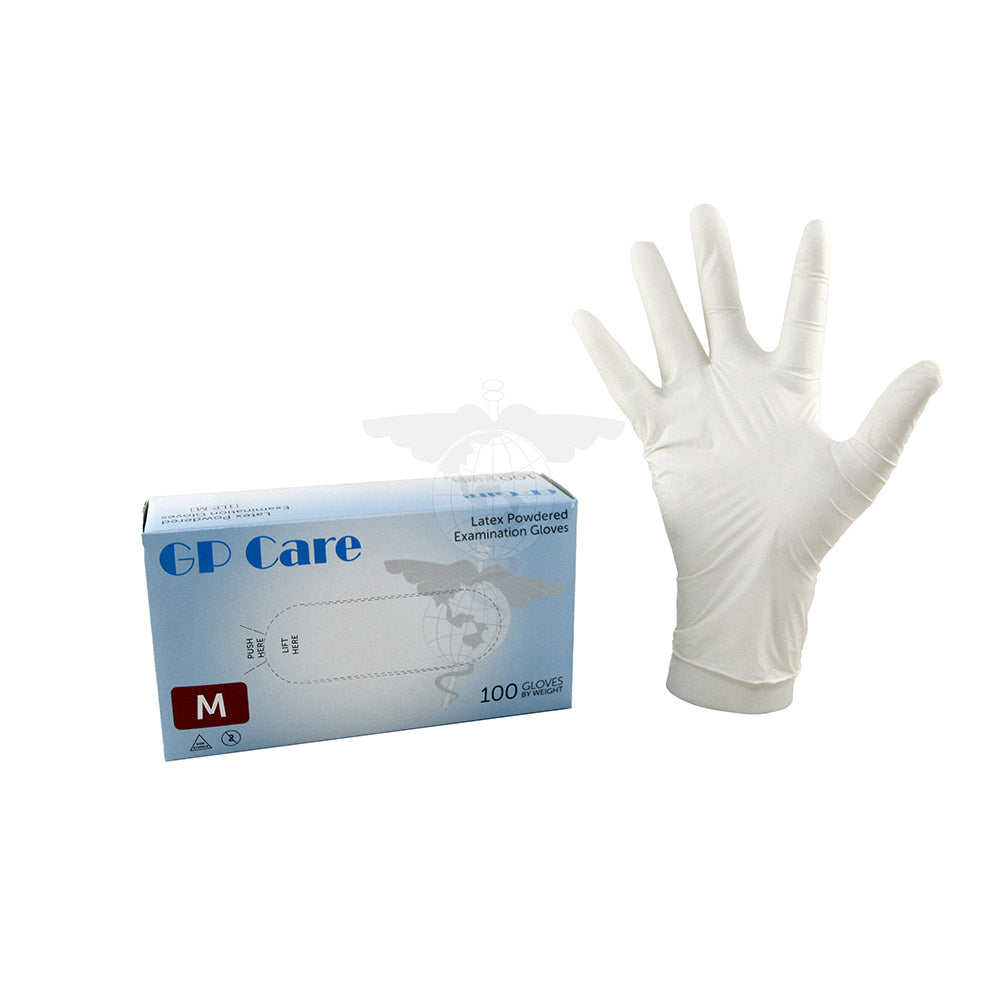 Latex Glove, Powdered, 100pc/bx, 10bx/ctn.