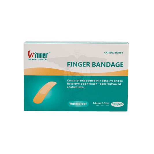 Finger Bandage, 7.2x1.9cm, Waterproof, Sterile, 100pc/bx, 100bx/ctn.