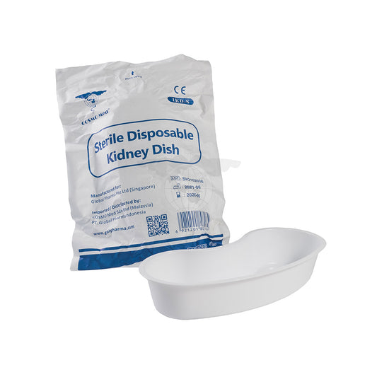 Kidney Dish, Plastic, Sterile, ea, 50s/ctn.