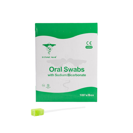 Oral Swab w/Sodium BiCARB, 16cm, 100pc/bx, 20bx/ctn.