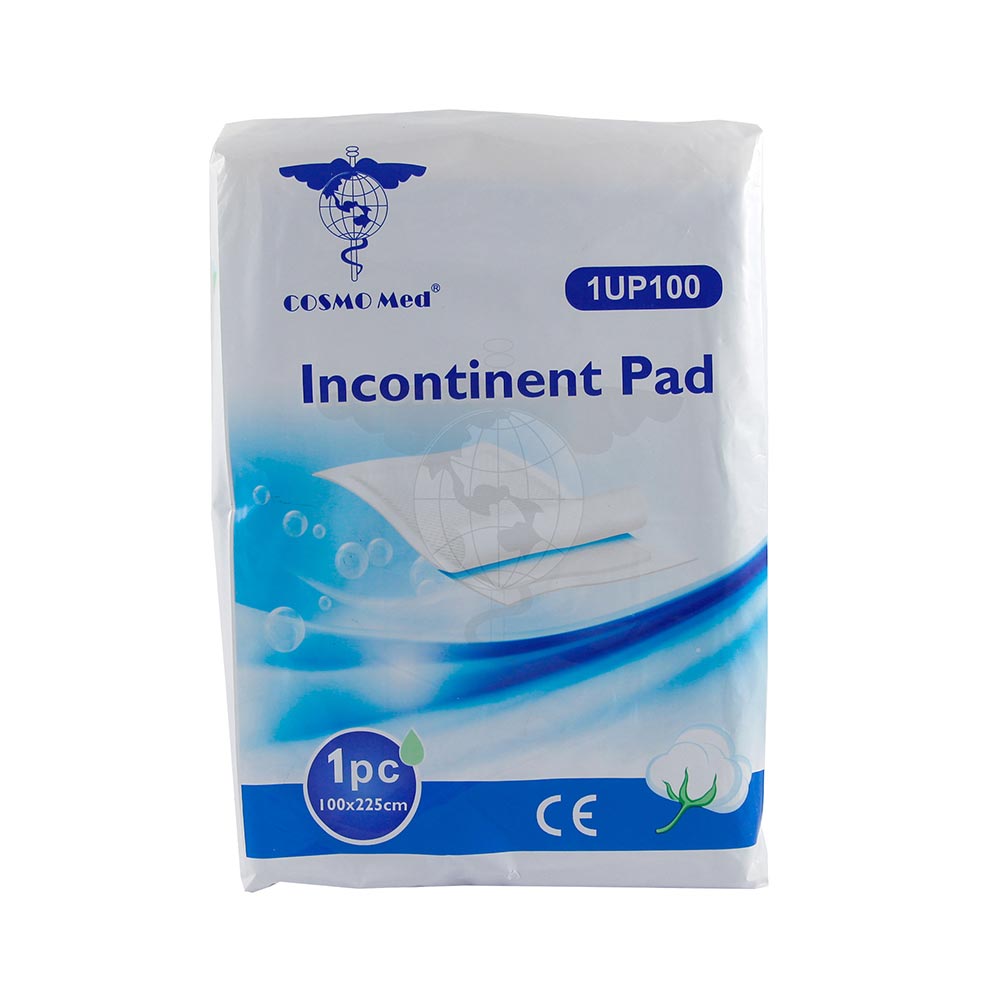 Underpad, 100x225cm with Absorbent Pad, Blue, Pack/1s