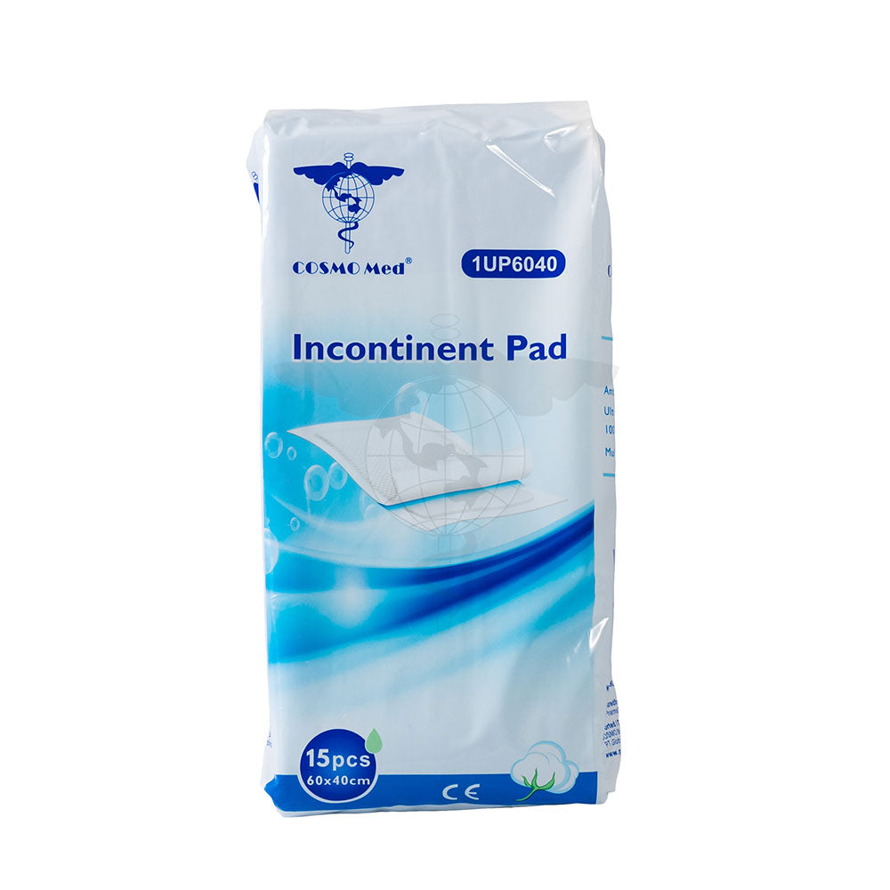 Underpad, 60x40cm, 5-ply with Absorbent Pad, Pack/15s