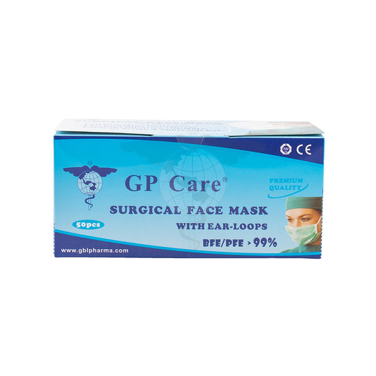Surgical Face Mask, 3-Ply, Ear-loop, BFE>98%, Box/50s