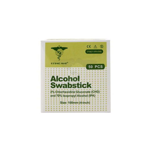 Chlorhexidine Swab-stick with 2% Chg. & 70% Isopropyl Alcohol, Box/50s.
