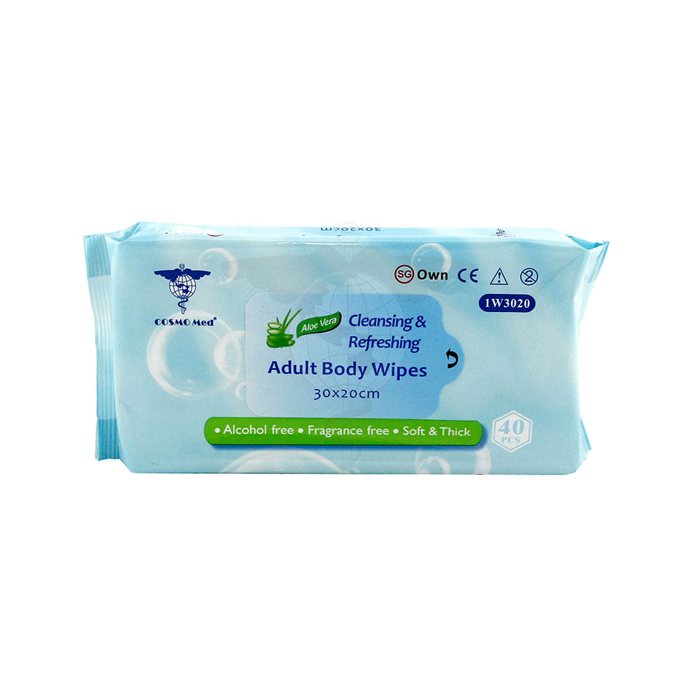 Wet Wipes, 20x30cm, Pack/40s