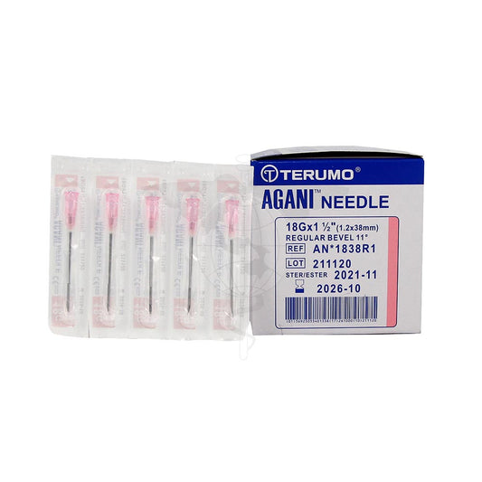 Disposable Needle, 18g x 1-1/2", Sterile, 100pc/bx, 100bx/ctn.