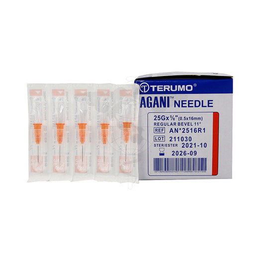 Disposable Needle, 25g x 5/8", Sterile, 100pc/bx, 100bx/ctn.