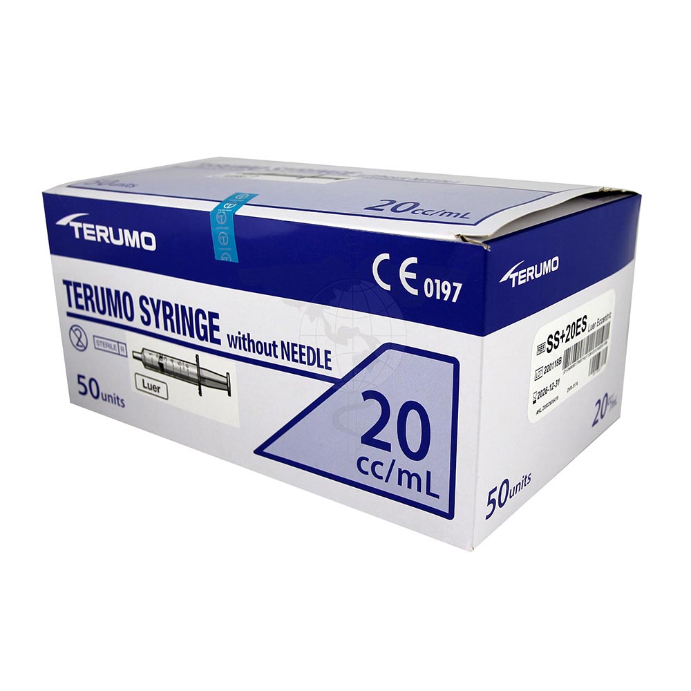 Disposable Syringe, 20ml, Eccentric-tip, Sterile, 50pc/bx, 8bx/ctn.